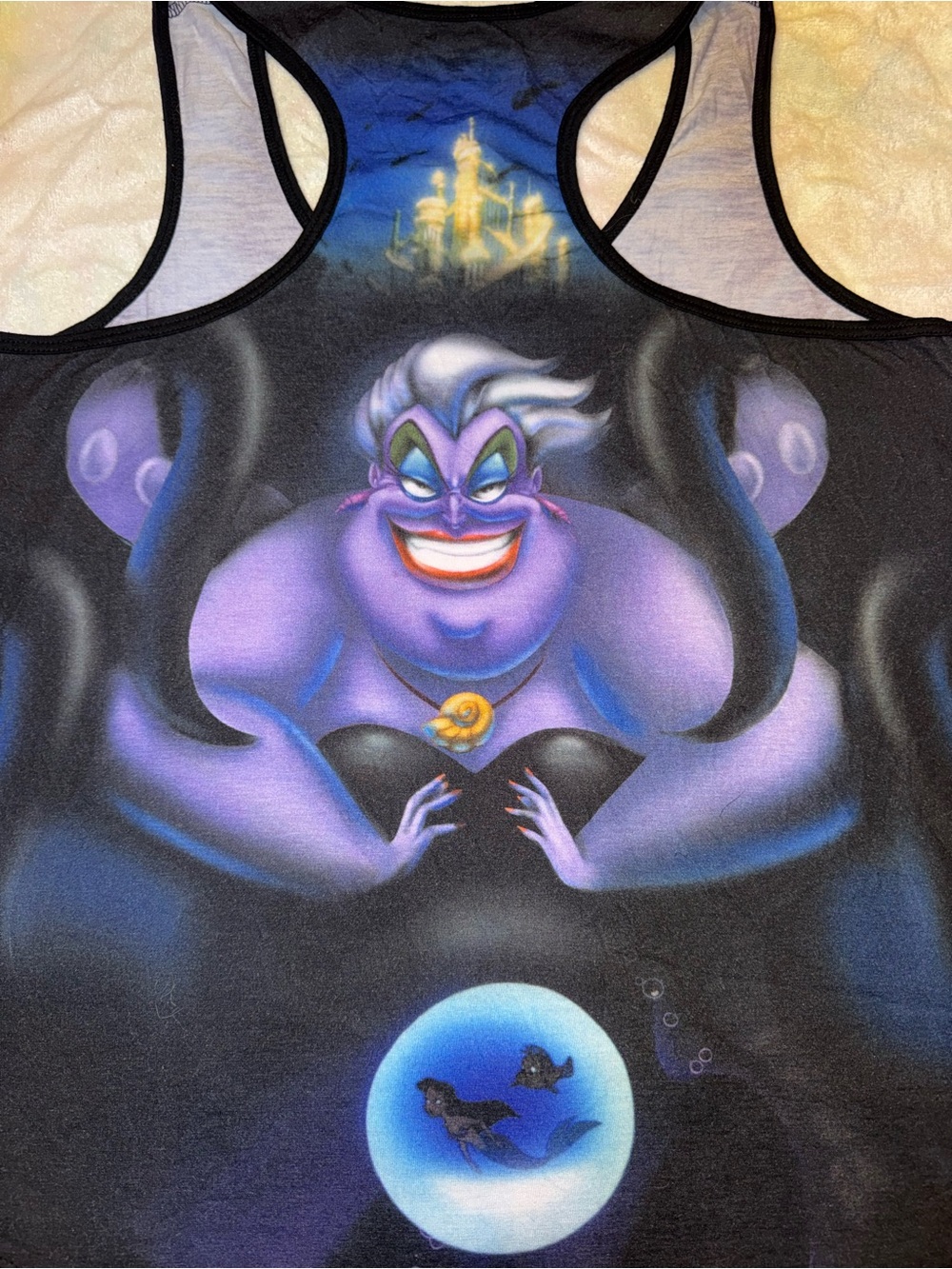 Disney Tie-Dye Racerback Tank Top - Lavender/Black